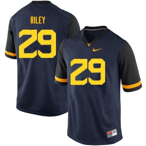 Men West Virginia University #29 Chase Riley Navy Player Jerseys 176839-630