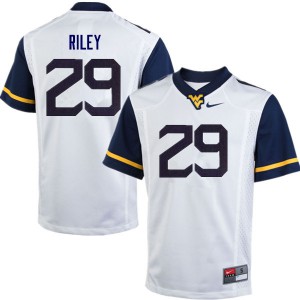 Men West Virginia Mountaineers #29 Chase Riley White Stitched Jerseys 155400-653