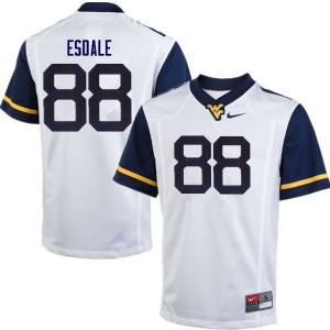 Men West Virginia #38 Isaiah Esdale White Stitched Jerseys 859380-966
