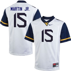 Men's West Virginia University #15 Kerry Martin Jr. White Official Jerseys 755556-761