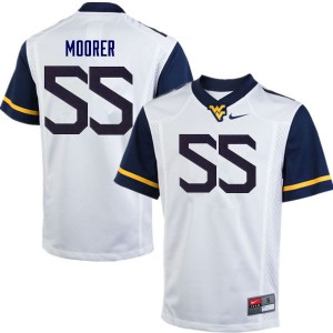 Men West Virginia #55 Parker Moorer White Stitched Jerseys 669434-726