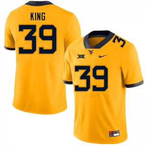 Men Mountaineers #39 Danny King Gold Stitch Jersey 890305-921