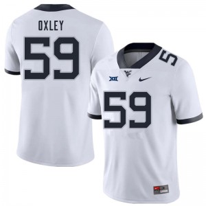 Men Mountaineers #59 Jackson Oxley White Embroidery Jersey 303906-390