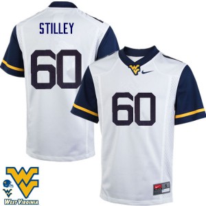 Men West Virginia #60 Adam Stilley White Alumni Jerseys 544177-427