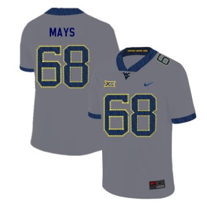 Men's Mountaineers #68 Briason Mays Gray 2019 Stitched Jersey 880480-836