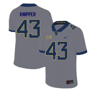 Mens Mountaineers #43 Jackson Knipper Gray 2019 University Jersey 110008-512