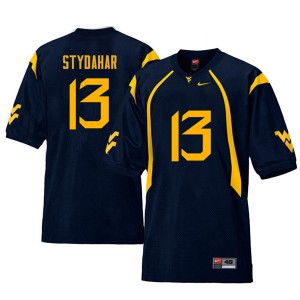 Men's WVU #13 Joe Stydahar Navy Retro Stitched Jerseys 258642-712