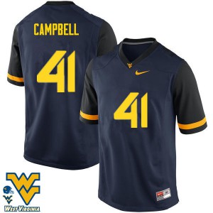 Men's West Virginia Mountaineers #41 Jonah Campbell Navy Stitched Jerseys 806706-597