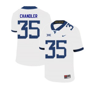 Men West Virginia #35 Josh Chandler White 2019 Stitched Jerseys 910959-993