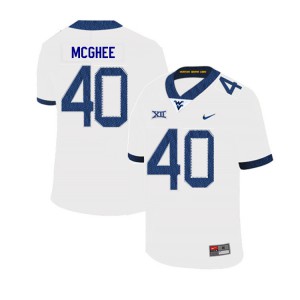 Mens Mountaineers #40 Kolton McGhee White 2019 Stitched Jersey 618488-413