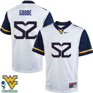 Men's West Virginia University #52 Najee Goode White Stitch Jersey 996108-983