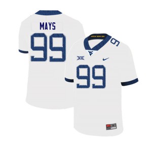 Men Mountaineers #99 Quay Mays White NCAA Jersey 741448-633