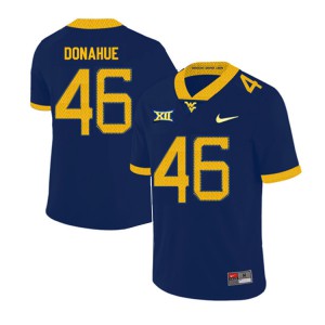 Mens West Virginia University #46 Reese Donahue Navy 2019 College Jersey 885542-847
