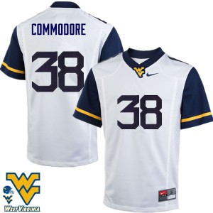 Men Mountaineers #38 Shane Commodore White College Jersey 549308-737