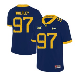 Men's Mountaineers #97 Stone Wolfley Navy 2019 Stitched Jersey 206466-785