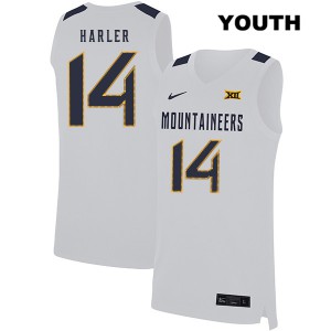 Youth Mountaineers #14 Chase Harler White Player Jersey 417466-578