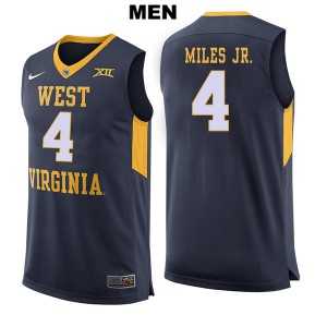 Mens Mountaineers #4 Daxter Miles Jr. Navy Player Jerseys 868150-319