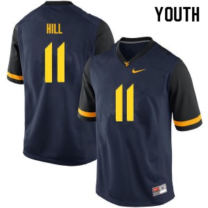 Youth Mountaineers #11 Chase Hill Navy Official Jerseys 499804-942