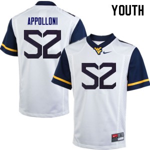 Youth Mountaineers #52 Emilio Appolloni White Official Jerseys 847689-138