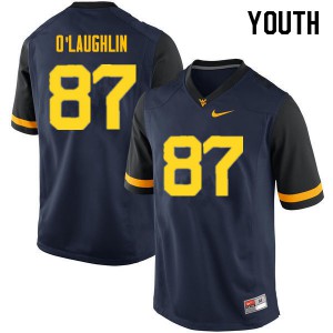 Youth Mountaineers #87 Mike O'Laughlin Navy Player Jersey 500895-760