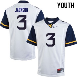 Youth Mountaineers #3 Trent Jackson White Embroidery Jersey 737085-451
