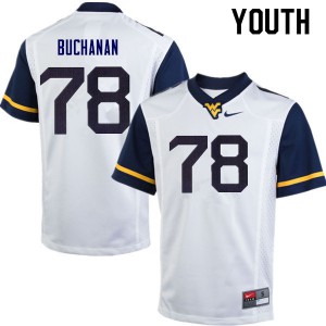 Youth Mountaineers #78 Daniel Buchanan White College Jerseys 379812-892