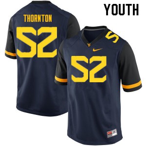 Youth Mountaineers #52 Jalen Thornton Navy Stitched Jersey 181901-103