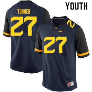 Youth Mountaineers #27 Tacorey Turner Navy University Jersey 942425-439