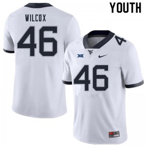 Youth WVU #47 Avery Wilcox White High School Jersey 410061-991