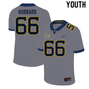 Youth West Virginia Mountaineers #66 Ja'Quay Hubbard Gray Football Jersey 903965-758