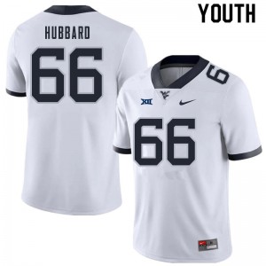 Youth West Virginia Mountaineers #66 Ja'Quay Hubbard White Player Jersey 982909-810