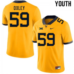 Youth Mountaineers #59 Jackson Oxley Gold Player Jersey 648216-357