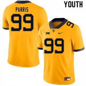 Youth West Virginia Mountaineers #99 Kaulin Parris Gold Football Jersey 964318-122