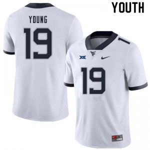 Youth Mountaineers #19 Scottie Young White Stitch Jerseys 485242-535