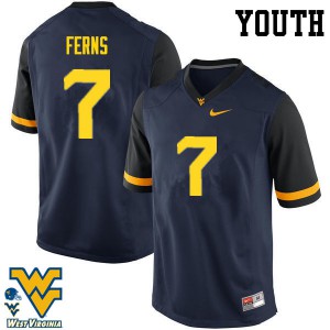 Youth Mountaineers #7 Brendan Ferns Navy Stitched Jerseys 371516-237