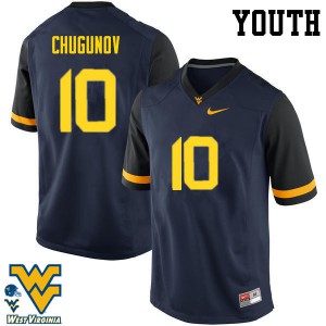 Youth Mountaineers #11 Chris Chugunov Navy Stitch Jerseys 113008-321