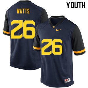 Youth Mountaineers #26 Connor Watts Navy Stitched Jerseys 172460-752
