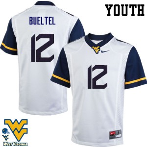 Youth West Virginia Mountaineers #12 Jack Bueltel White NCAA Jerseys 492688-460