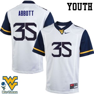 Youth Mountaineers #35 Jake Abbott White Stitched Jerseys 924100-965