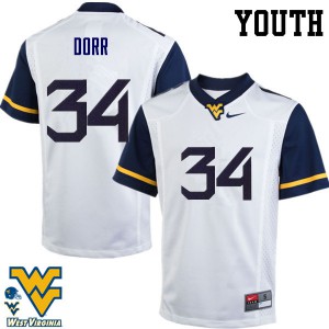Youth West Virginia University #34 Lorenzo Dorr White NCAA Jerseys 345514-928
