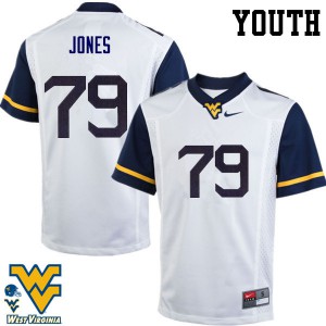 Youth West Virginia University #79 Matt Jones White Player Jerseys 492291-699