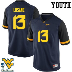 Youth Mountaineers #13 Rashon Lusane Navy Stitched Jersey 104379-849