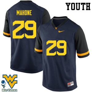 Youth West Virginia Mountaineers #29 Sean Mahone Navy Football Jersey 354796-514