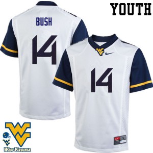 Youth Mountaineers #14 Tevin Bush White Stitched Jersey 957687-199